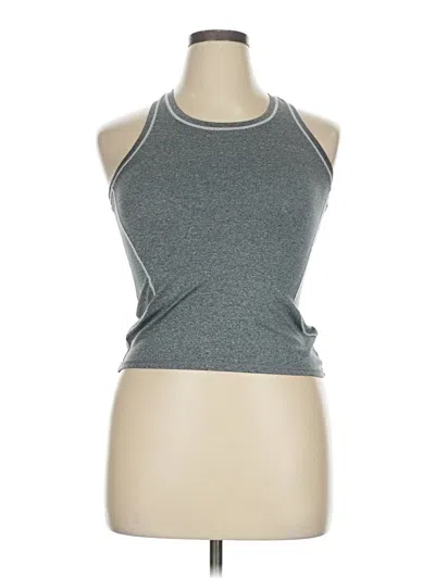 Pre-owned Unbranded Tank Top Gray Halter Neckline Tops
