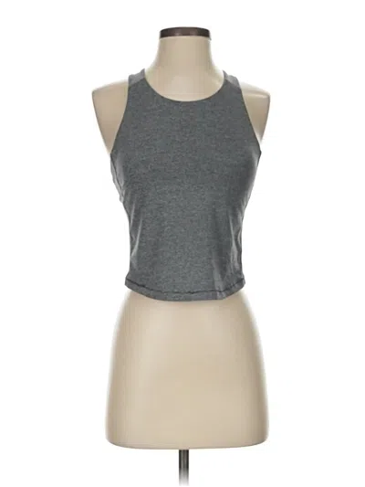 Pre-owned Unbranded Tank Top Gray Halter Neckline Tops