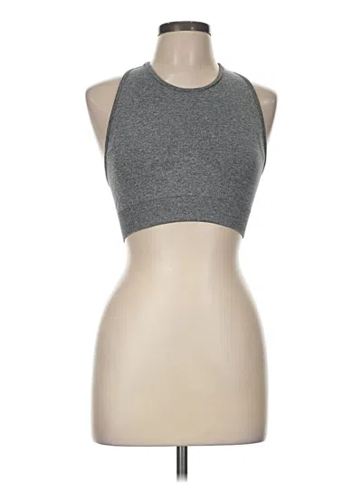 Pre-owned Unbranded Tank Top Gray Halter Neckline Tops