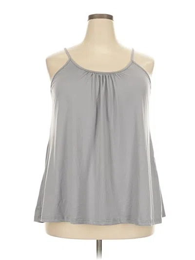 Pre-owned Unbranded Tank Top Gray Halter Neckline Tops