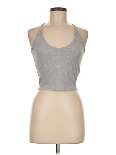 Pre-owned Unbranded Tank Top Gray Halter Neckline Tops