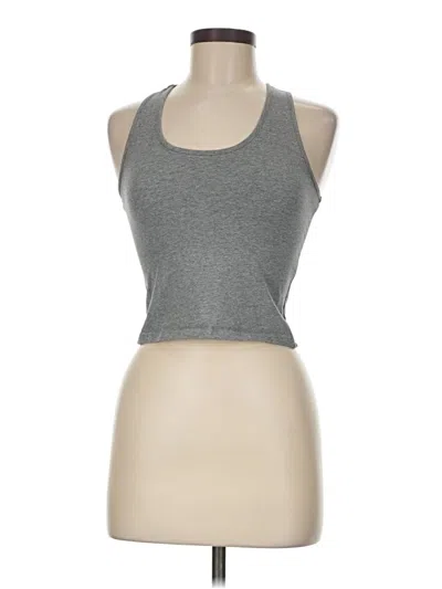 Pre-owned Unbranded Tank Top Gray Halter Neckline Tops