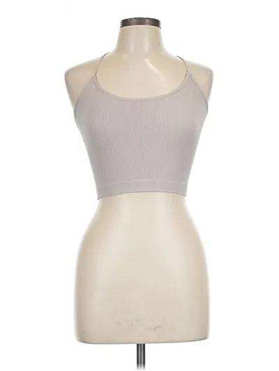 Pre-owned Unbranded Tank Top Gray Halter Neckline Tops