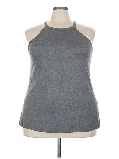 Pre-owned Unbranded Tank Top Gray Halter Neckline Tops