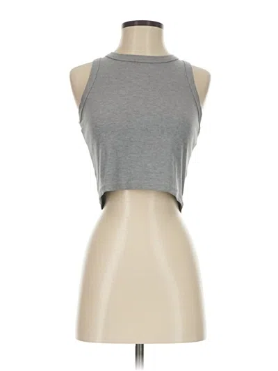 Pre-owned Unbranded Tank Top Gray Halter Neckline Tops