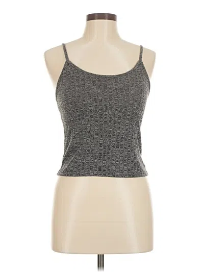 Pre-owned Unbranded Tank Top Gray Halter Neckline Tops