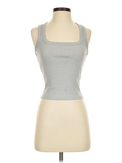Pre-owned Unbranded Tank Top Gray Halter Neckline Tops