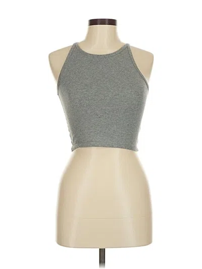 Pre-owned Unbranded Tank Top Gray Halter Neckline Tops