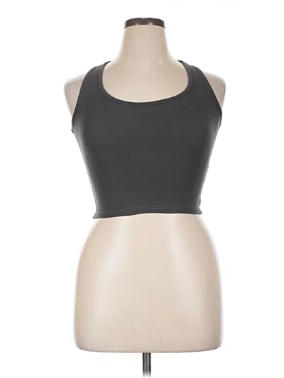 Pre-owned Unbranded Tank Top Gray Halter Neckline Tops