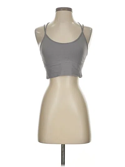 Pre-owned Unbranded Tank Top Gray Halter Neckline Tops