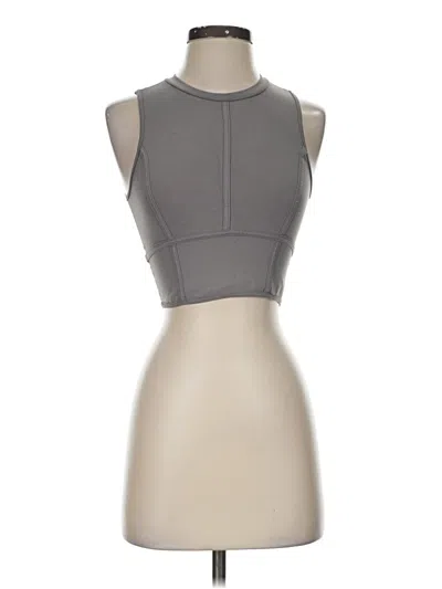 Pre-owned Unbranded Tank Top Gray Halter Neckline Tops