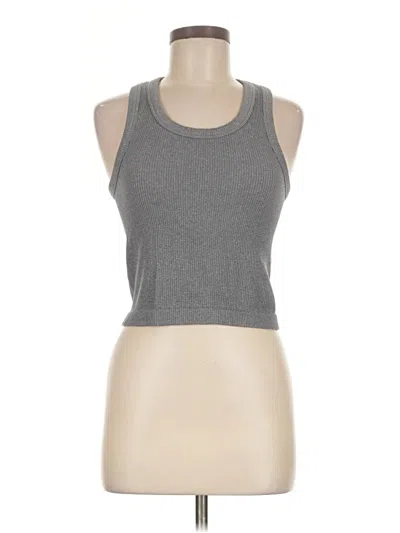 Pre-owned Unbranded Tank Top Gray Halter Neckline Tops