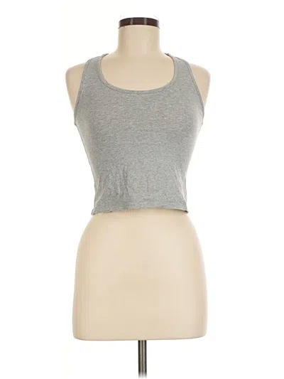 Pre-owned Unbranded Tank Top Gray Halter Neckline Tops