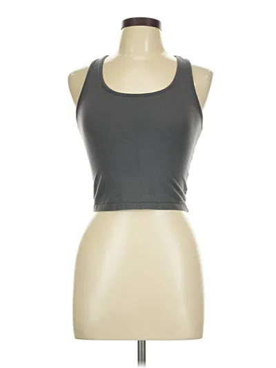 Pre-owned Unbranded Tank Top Gray Halter Neckline Tops