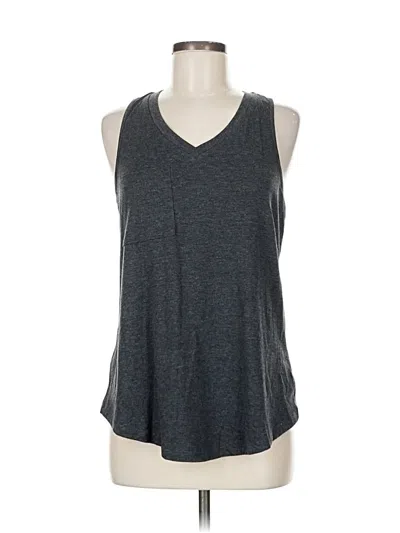 Pre-owned Unbranded Tank Top Gray Plunge Neckline Tops