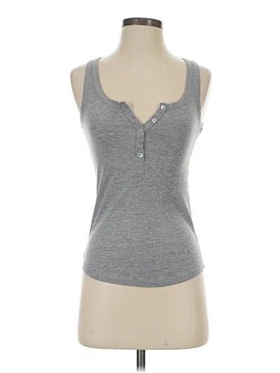 Pre-owned Unbranded Tank Top Gray Plunge Neckline Tops