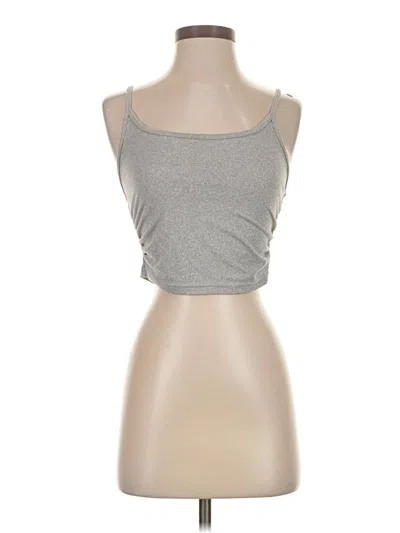 Pre-owned Unbranded Tank Top Gray Scoop Neck Tops
