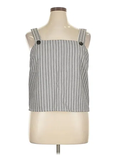 Pre-owned Unbranded Tank Top Gray Square Neckline Tops