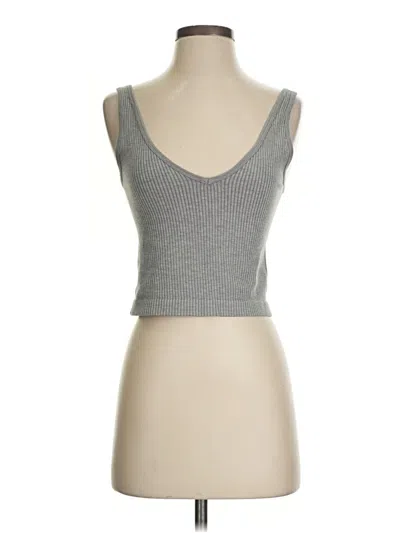 Pre-owned Unbranded Tank Top Gray Strapless Neckline Tops