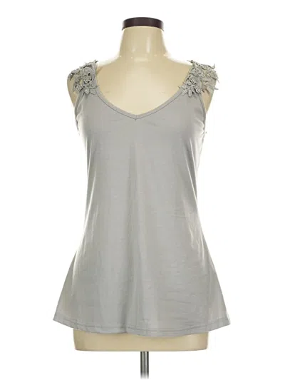 Pre-owned Unbranded Tank Top Gray Sweetheart Neckline Tops