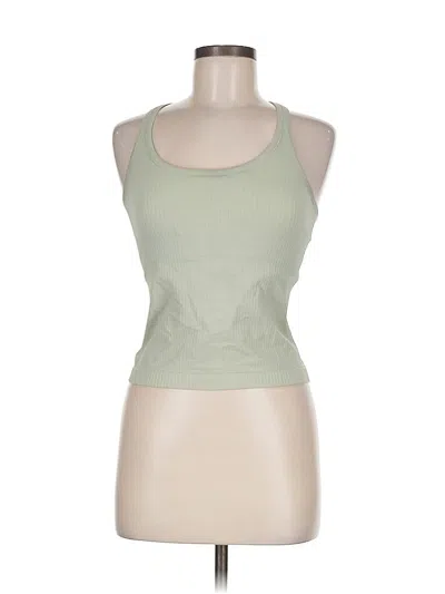 Pre-owned Unbranded Tank Top Green Halter Neckline Tops
