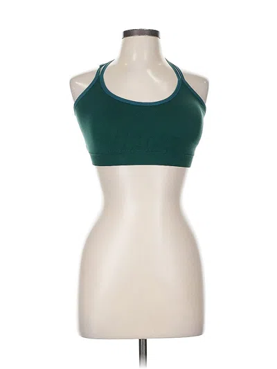 Pre-owned Unbranded Tank Top Green Halter Neckline Tops