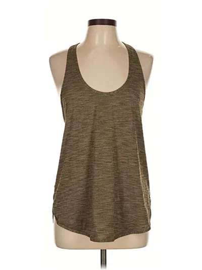 Pre-owned Unbranded Tank Top Green Halter Neckline Tops
