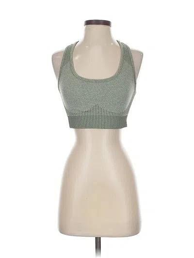 Pre-owned Unbranded Tank Top Green Halter Neckline Tops