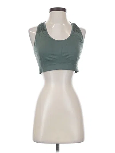 Pre-owned Unbranded Tank Top Green Halter Neckline Tops