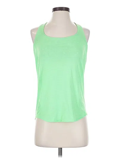 Pre-owned Unbranded Tank Top Green Halter Neckline Tops
