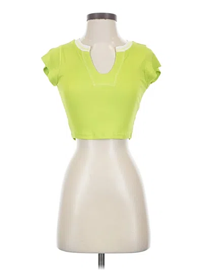 Pre-owned Unbranded Tank Top Green Keyhole Neckline Tops