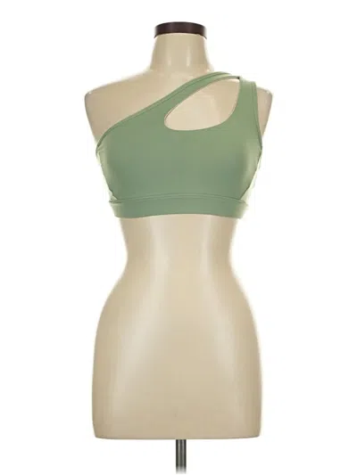 Pre-owned Unbranded Tank Top Green One Shoulder Neckline Tops