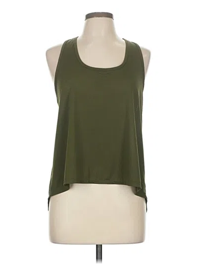 Pre-owned Unbranded Tank Top Green Scoop Neck Tops