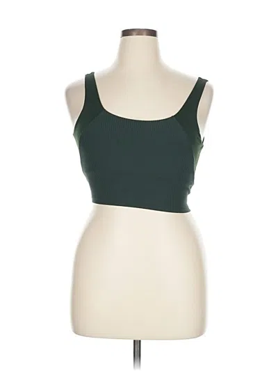 Pre-owned Unbranded Tank Top Green Square Neckline Tops