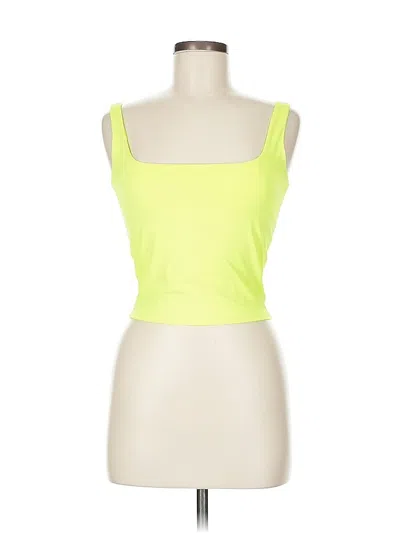 Pre-owned Unbranded Tank Top Green Strapless Neckline Tops