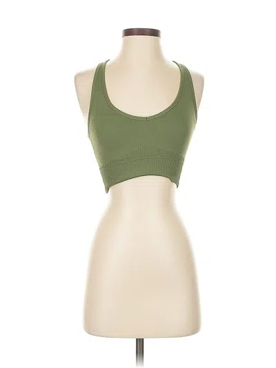 Pre-owned Unbranded Tank Top Green Strapless Neckline Tops
