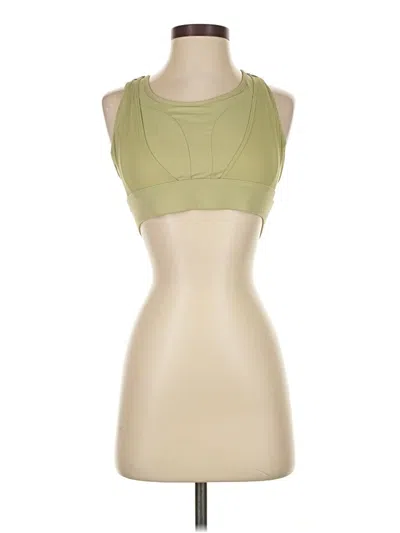 Pre-owned Unbranded Tank Top Green Strapless Neckline Tops