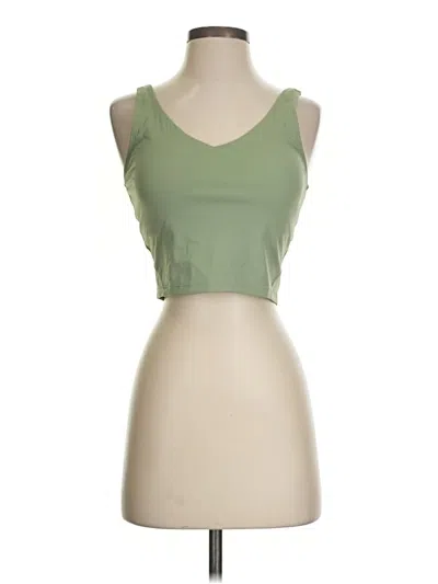 Pre-owned Unbranded Tank Top Green Strapless Neckline Tops