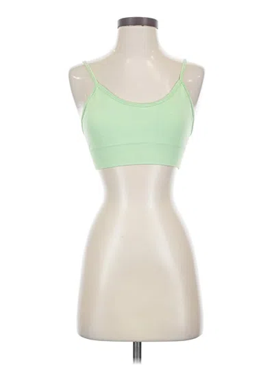 Pre-owned Unbranded Tank Top Green Strapless Neckline Tops