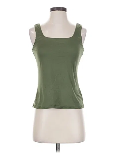 Pre-owned Unbranded Tank Top Green Strapless Neckline Tops