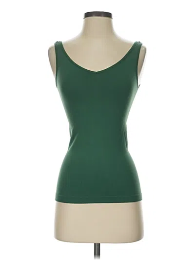 Pre-owned Unbranded Tank Top Green Strapless Neckline Tops