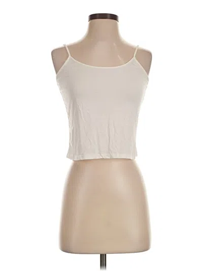 Pre-owned Unbranded Tank Top Ivory Halter Neckline Tops