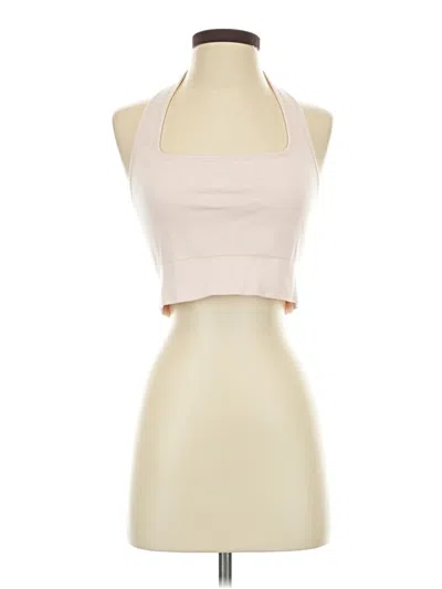 Pre-owned Unbranded Tank Top Ivory Halter Neckline Tops