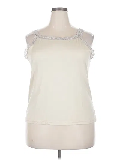Pre-owned Unbranded Tank Top Ivory Halter Neckline Tops