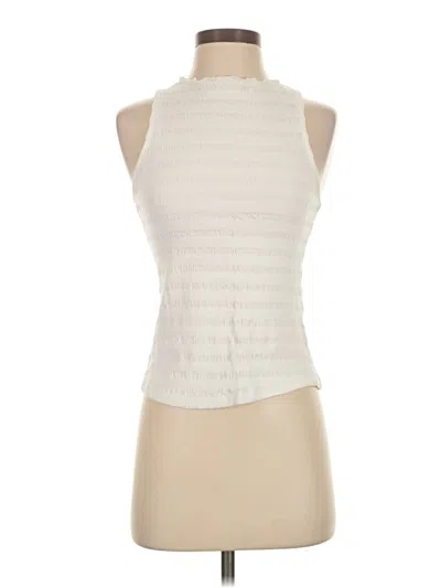 Pre-owned Unbranded Tank Top Ivory Halter Neckline Tops