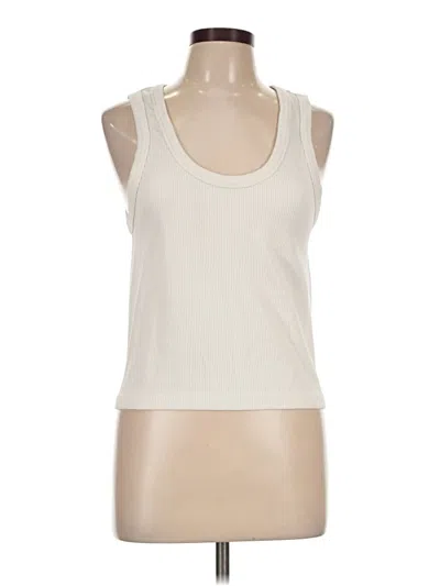 Pre-owned Unbranded Tank Top Ivory Halter Neckline Tops