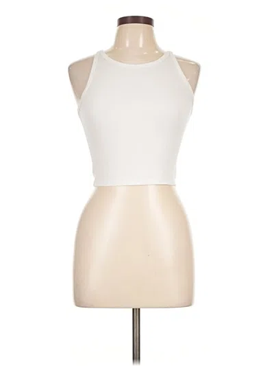 Pre-owned Unbranded Tank Top Ivory Halter Neckline Tops