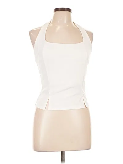 Pre-owned Unbranded Tank Top Ivory Halter Neckline Tops