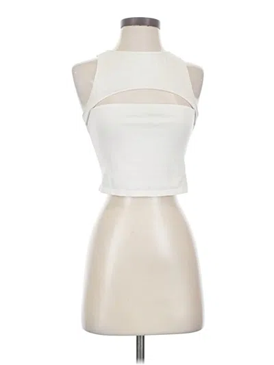 Pre-owned Unbranded Tank Top Ivory Halter Neckline Tops