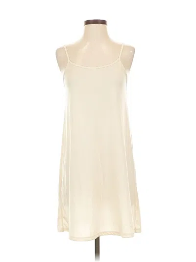 Pre-owned Unbranded Tank Top Ivory Halter Neckline Tops In White